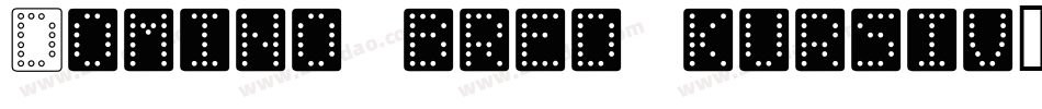 Domino bred kursiv字体转换